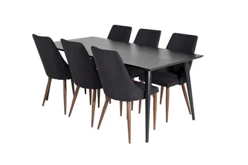 Dipp Matbord 180 cm med 6 Leone Matstol - Möbler - Bord & matgrupp - Matgrupp
