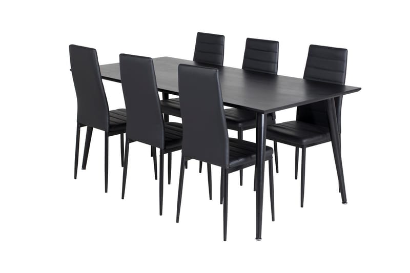 Dipp Matbord 180 cm med 6 Slim Matstol - Möbler - Bord & matgrupp - Matgrupp