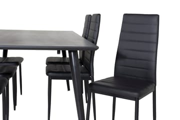 Dipp Matbord 180 cm med 6 Slim Matstol - Möbler - Bord & matgrupp - Matgrupp