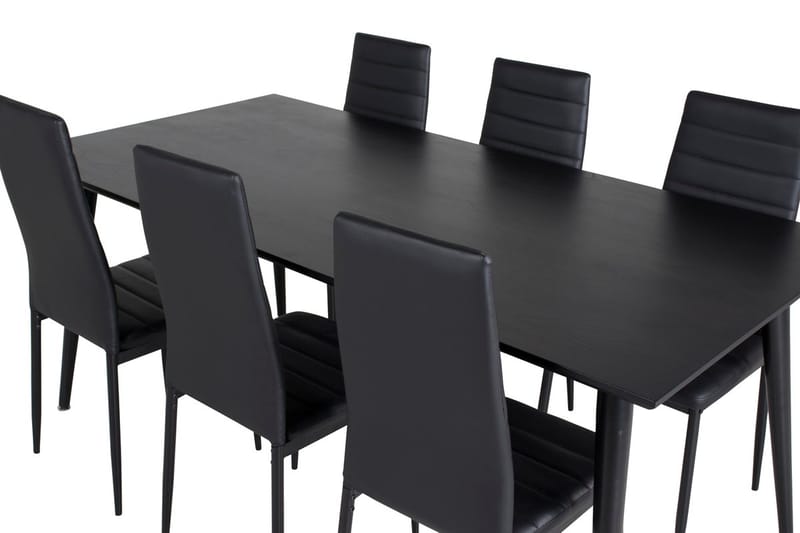 Dipp Matbord 180 cm med 6 Slim Matstol - Möbler - Bord & matgrupp - Matgrupp