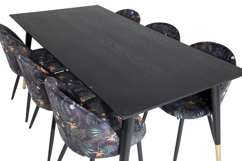 Dipp Matbord 180 cm med 6 Velvet Matstol - Möbler - Bord & matgrupp - Matgrupp
