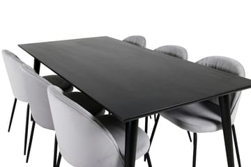 Dipp Matbord 180 cm med 6 Wrinkles Matstol - Möbler - Bord & matgrupp - Matgrupp
