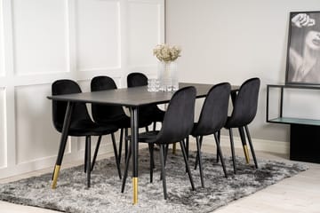 Dipp Matbord 180 cm med 6 Polar Köksstol - Möbler - Bord & matgrupp - Matgrupp