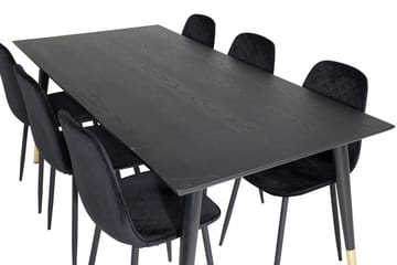 Dipp Matbord 180 cm med 6 Polar Matstol - Möbler - Bord & matgrupp - Matgrupp