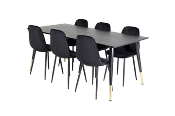 Dipp Matbord 180 cm med 6 Polar Matstol - Möbler - Bord & matgrupp - Matgrupp