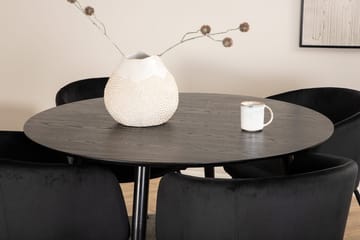 Dipp Matbord med 4 Berit Karmstol med Armstöd - Möbler - Bord & matgrupp - Matgrupp