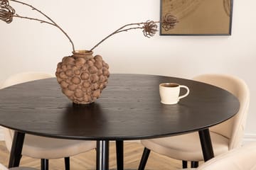 Dipp Matbord med 4 Velvet Stitches Matstol - Möbler - Bord & matgrupp - Matgrupp