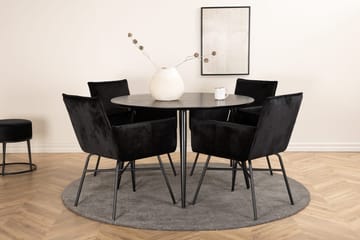 Dipp Matbord med 4 Petra Karmstol - Möbler - Bord & matgrupp - Matgrupp