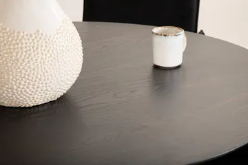 Dipp Matgrupp 115 cm Rund med 4 Petra stolar - Svart - Möbler - Bord & matgrupp - Matgrupp