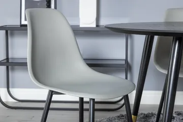 Dipp Matgrupp 115 cm Rund med 4 Polar stolar - Svart/Guld - Möbler - Bord & matgrupp - Matgrupp