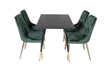 Dipp Matgrupp 120 cm Rund med 4 Velvet Deluxe stolar - Möbler - Bord & matgrupp - Matgrupp