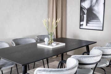 Dipp Matgrupp 180 cm Rektangulär med 6 Arrow stolar - Svart - Möbler - Bord & matgrupp - Matgrupp