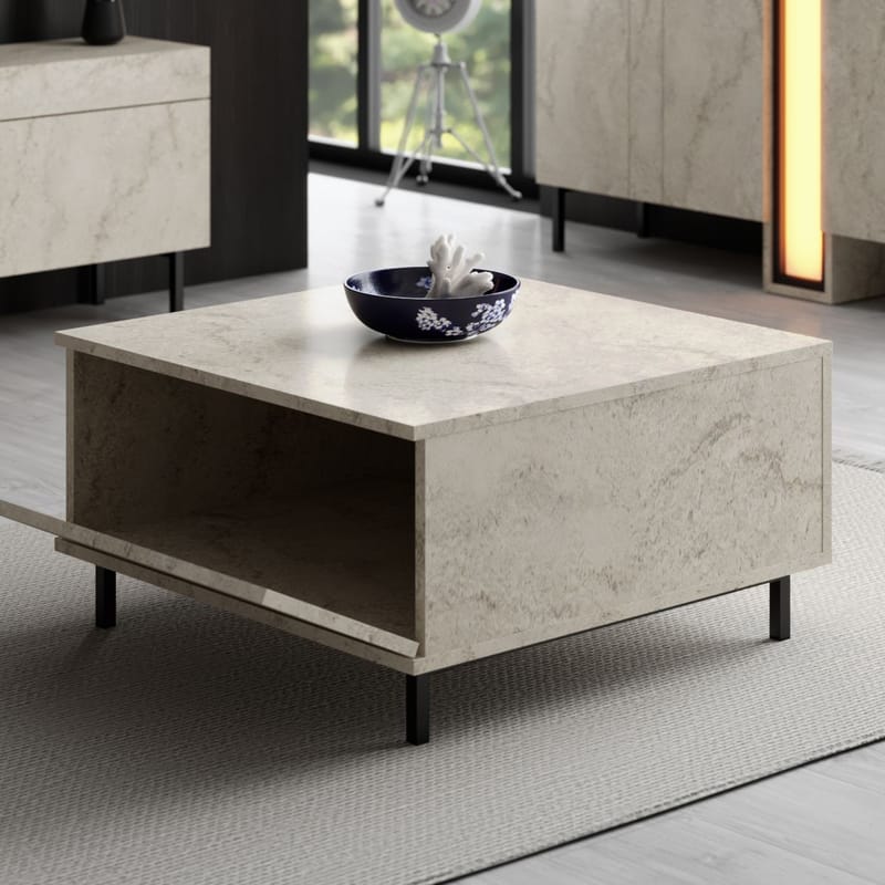 Djarhint Soffbord 75 cm - Travertin - Möbler - Bord & matgrupp - Soffbord