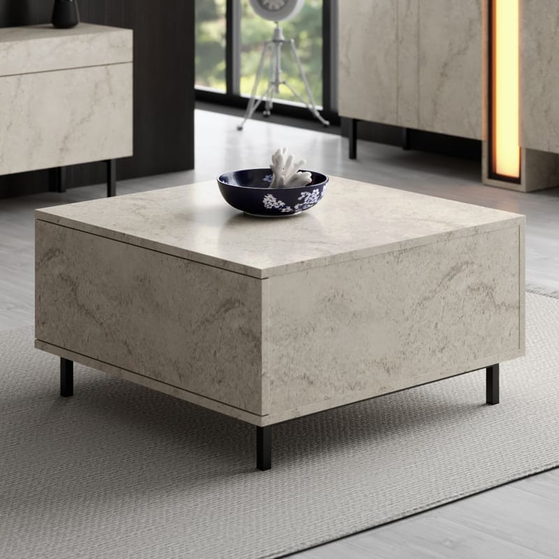 Djarhint Soffbord 75 cm - Travertin - Möbler - Bord & matgrupp - Soffbord
