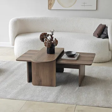 Djarhint Soffbordsset 82 cm - Brons och valnöt - Möbler - Bord & matgrupp - Soffbord