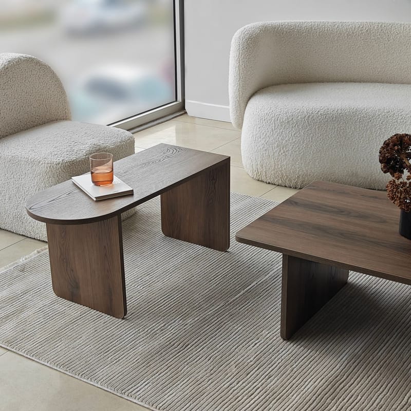 Djarhint Soffbordsset 82 cm - Brons/valnöt - Möbler - Bord & matgrupp - Soffbord