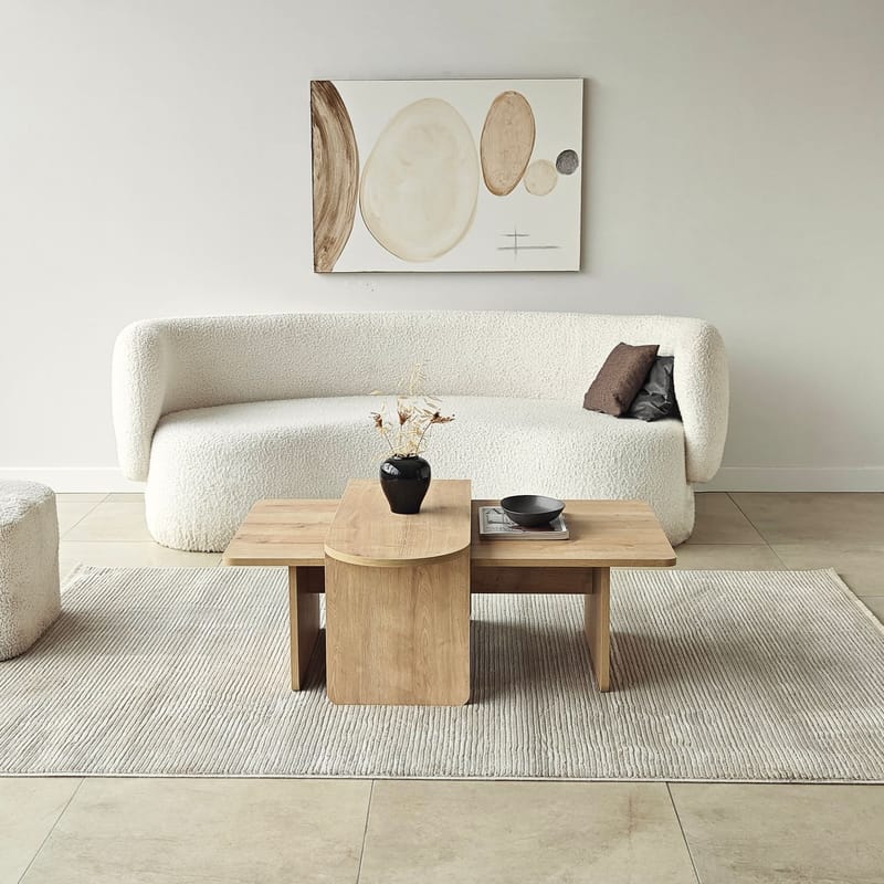 Djarhint Soffbordsset 82 cm - Bronze/Sapphire Oak - Möbler - Bord & matgrupp - Soffbord