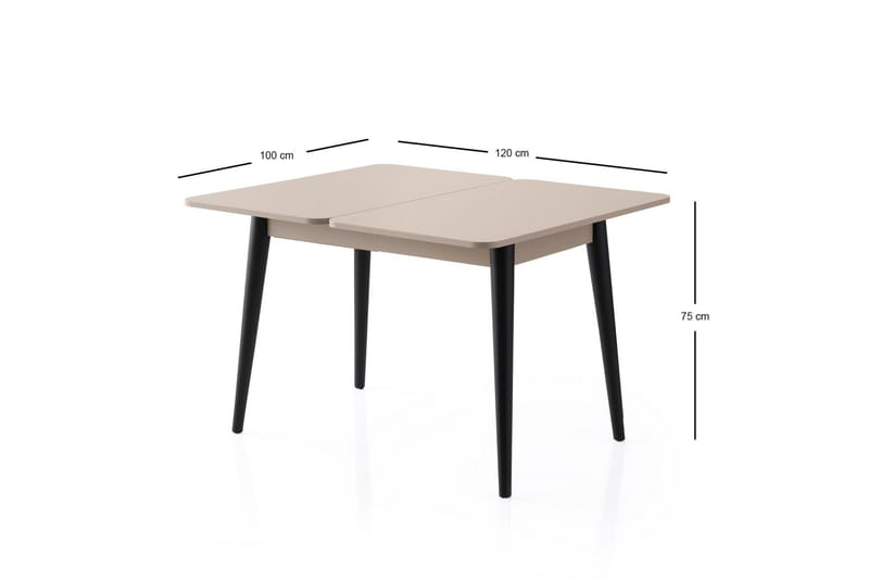 Dolcer Matbord 100 cm Rektangulär - Brun - Möbler - Bord & matgrupp - Matbord & köksbord