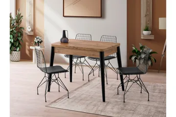 Dolcer Matbord 100 cm Rektangulär - Brun - Möbler - Bord & matgrupp - Matbord & köksbord