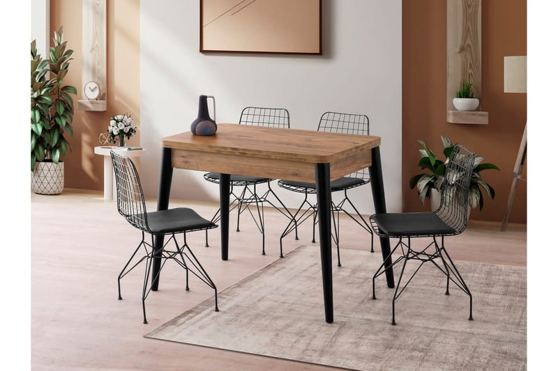 Dolcer Matbord 100 cm Rektangulär - Brun - Möbler - Bord & matgrupp - Matbord & köksbord