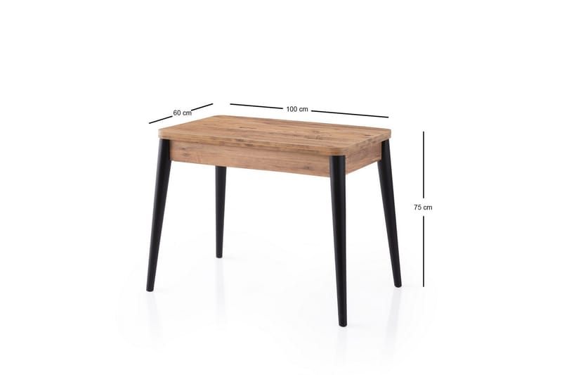 Dolcer Matbord 100 cm Rektangulär - Brun - Möbler - Bord & matgrupp - Matbord & köksbord