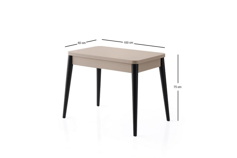 Dolcer Matbord 100 cm Rektangulär - Brun - Möbler - Bord & matgrupp - Matbord & köksbord