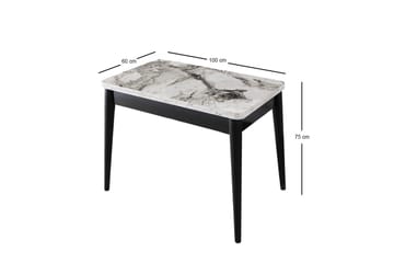 Dolcer Matbord 100 cm Rektangulär - Vit marmor - Möbler - Bord & matgrupp - Matbord & köksbord