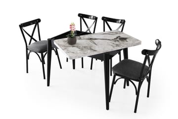 Dolcer Matbord 100 cm Rektangulär - Vit marmor - Möbler - Bord & matgrupp - Matbord & köksbord