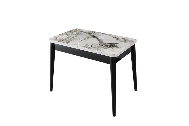 Dolcer Matbord 100 cm Rektangulär, Vit marmor