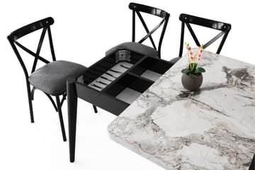 Dolcer Matbord 100 cm Rektangulär - Vit marmor - Möbler - Bord & matgrupp - Matbord & köksbord