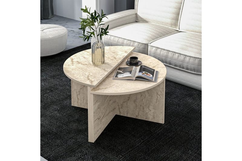 Dolcer Soffbord 70 cm - Ivory - Möbler - Bord & matgrupp - Soffbord
