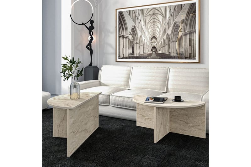 Dolcer Soffbord 70 cm - Ivory - Möbler - Bord & matgrupp - Soffbord