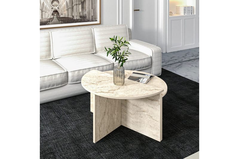 Dolcer Soffbord 70 cm - Ivory - Möbler - Bord & matgrupp - Soffbord