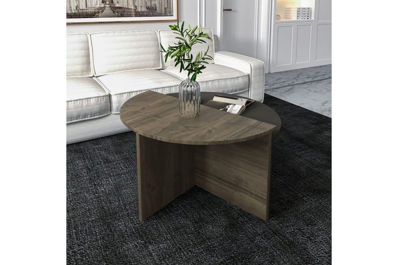 Dolcer Soffbord 70 cm - Ljusfärgat trä/Antracit - Möbler - Bord & matgrupp - Soffbord