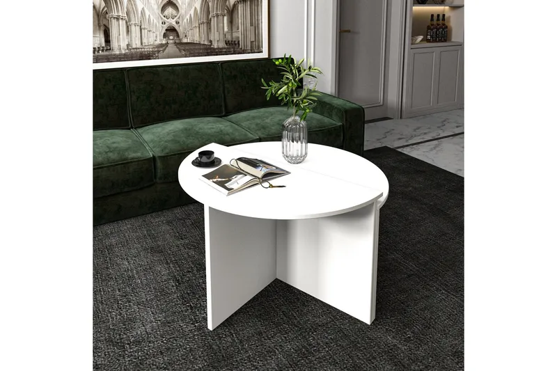 Dolcer Soffbord 70 cm - Vit - Möbler - Bord & matgrupp - Soffbord
