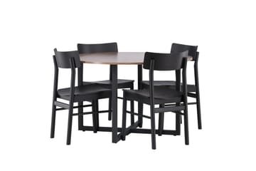 Durango Matbord 120 cm Rund med 4 Montros Matstol - Möbler - Bord & matgrupp - Matgrupp