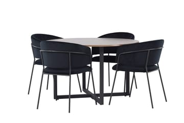 Durango Matbord 120 cm Rund med 4 Selma Matstol - Möbler - Bord & matgrupp - Matgrupp