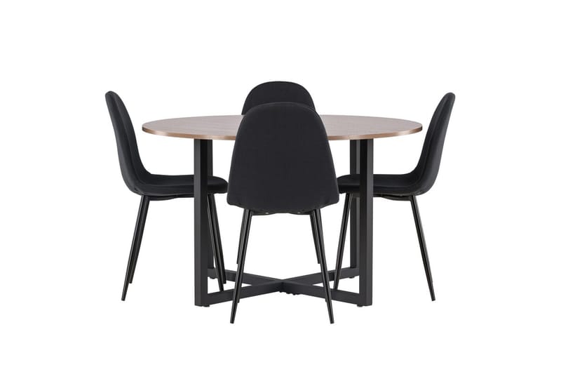 Durango Matbord 120 cm Rund med 4 Polar Matstol - Möbler - Bord & matgrupp - Matgrupp