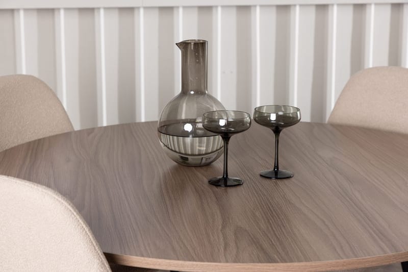 Durango Matbord 120 cm Rund med 4 Polar Matstol - Möbler - Bord & matgrupp - Matgrupp