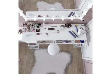 Durusu Sminkbord 200 cm - Mattvit - Möbler - Bord & matgrupp - Sminkbord & toalettbord