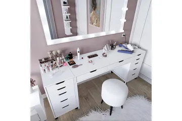 Durusu Sminkbord 200 cm - Mattvit - Möbler - Bord & matgrupp - Sminkbord & toalettbord