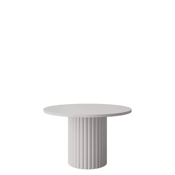 Durvan Runt Soffbord med Ribbad Pelare 67 cm i Trä - Beige - Möbler - Bord & matgrupp - Soffbord
