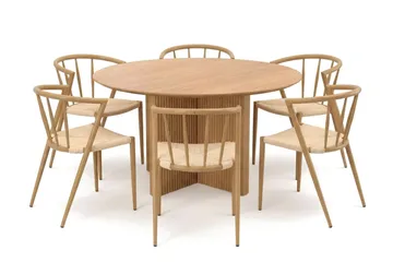 Beige/Metallben Ek Winston - Brun