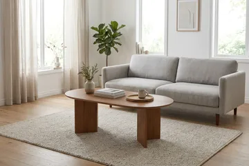 Edda Soffbord Oval 120 cm - Ek - Möbler - Bord & matgrupp - Soffbord
