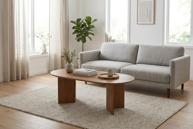 Edda Soffbord Oval 120 cm - Ek - Möbler - Bord & matgrupp - Soffbord