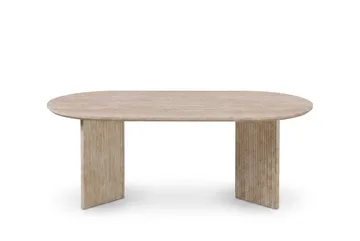 Edda Soffbord Oval 120 cm - Travertin - Möbler - Bord & matgrupp - Soffbord