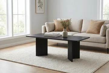 Edda Soffbord Rektangulär 120 cm - Svart - Möbler - Bord & matgrupp - Soffbord