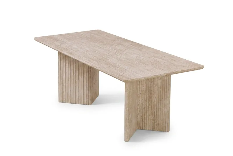 Edda Soffbord Rektangulär 120 cm, Travertin