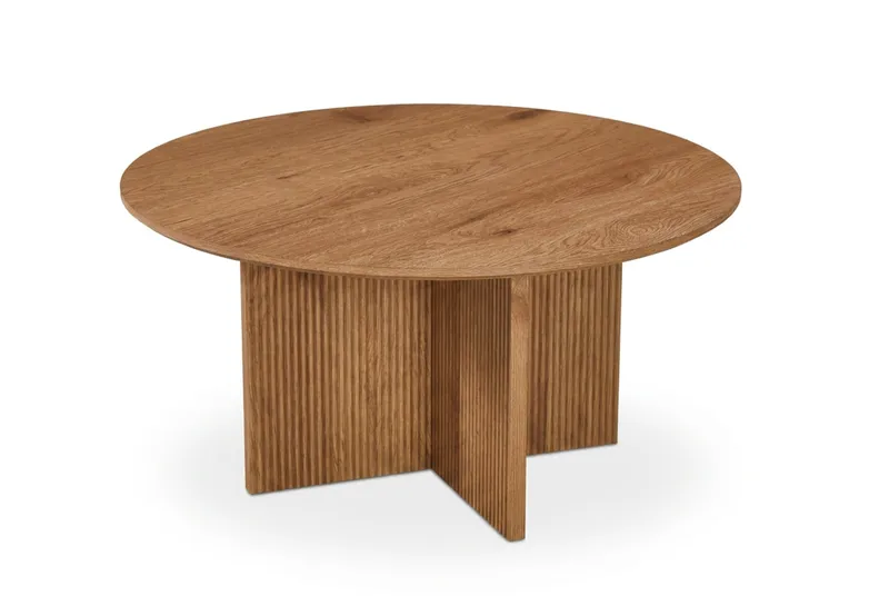 Edda Soffbord Rund 85 cm, Ek