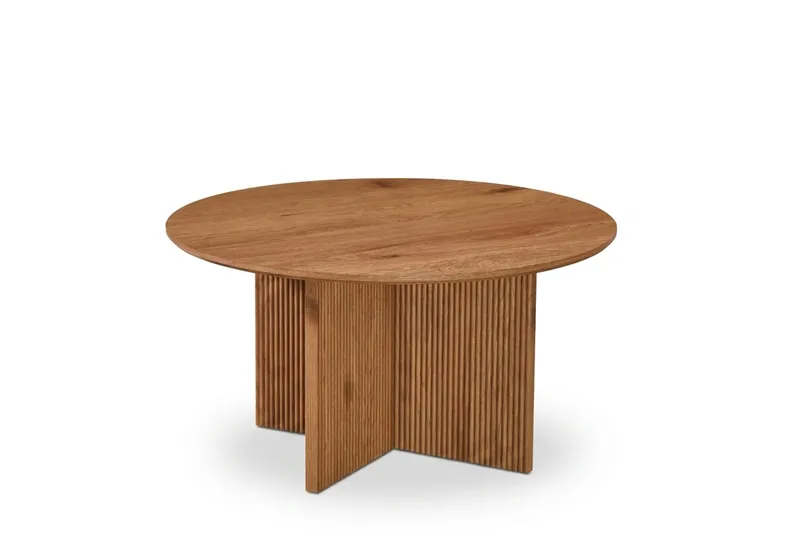 Edda Soffbord Rund 85 cm - Ek - Möbler - Bord & matgrupp - Soffbord